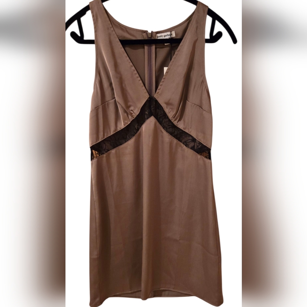 Pretty Garbage Silk Dress Size Med NWT